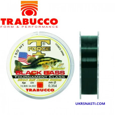 Леска монофильная Trabucco T-Force Black Bass размотка 150м тёмно-зелёная